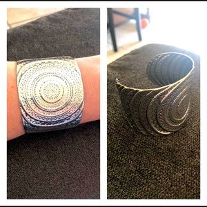 Western silver cuff bracelet